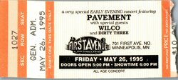 Pavement / Wilco / Dirty Three on May 26, 1995 [340-small]