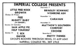 Brinsley Schwarz / Wishbone Ash on Nov 7, 1970 [372-small]
