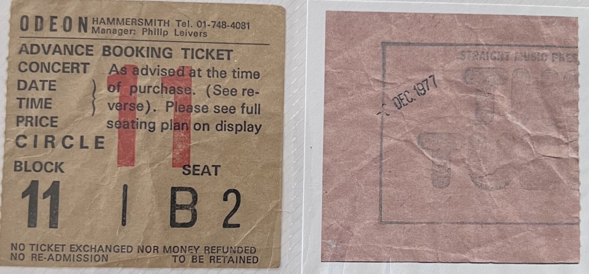 1984 Concert History of Hammersmith Odeon London London, England