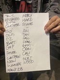 Handwritten setlist, Glen Phillips of Toad the Wet Sprocket on Nov 14, 2021 [980-small]