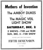 Frank Zappa / The Mothers Of Invention / The Amboy Dukes on Dec 2, 1967 [495-small]