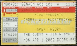 Andrew W.K. / The Apex Theory / Lostprophets on Apr 1, 2002 [619-small]