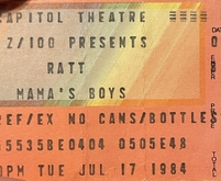 Ratt / Mama's Boys on Jul 17, 1984 [049-small]