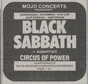 BLACK SABBATH / Circus Of Power on Nov 1, 1990 [372-small]