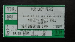 Our Lady Peace / The Clinically Tested Wicked Wicked Cow People on Sep 26, 1999 [687-small]