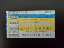 CAKE on Oct 29, 2001 [807-small]