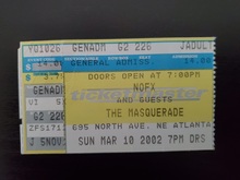 NOFX / Mad Caddies / Frenzal Rhomb / Inspection 12 / Fabulous Disaster on Mar 10, 2002 [832-small]