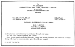Grateful Dead / The Beach Boys / The Butterfield Blues Band / Mountain / Uncle Dirty on Apr 24, 1971 [007-small]