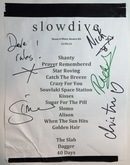 Slowdive setlist (signed!), tags: Setlist - Slowdive / Drab Majesty on Sep 25, 2023 [182-small]