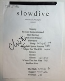 Slowdive setlist (signed!), tags: Setlist - Slowdive / Drab Majesty on Sep 29, 2023 [186-small]