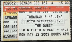 Melvins / Tomahawk / Skeleton Key on May 12, 2003 [345-small]