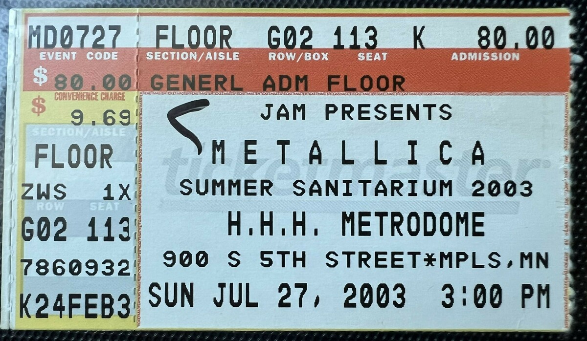 Jul 27, 2003: Deftones / Mudvayne / Metallica / Limp Bizkit