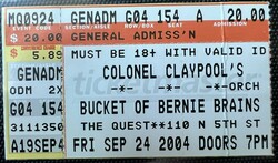 Colonel Claypool's Bucket of Bernie Brains on Sep 24, 2004 [495-small]