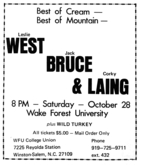 West Bruce & Laing / Wild Turkey on Oct 28, 1972 [445-small]