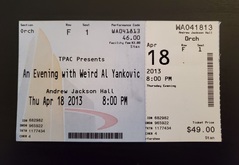 "Weird Al" Yankovic on Apr 18, 2013 [724-small]