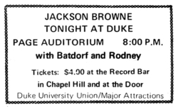 Jackson Browne / Batdorf And Rodney on Sep 22, 1972 [193-small]