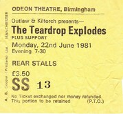 The Teardrop Explodes / The Delmontes on Jun 22, 1981 [257-small]