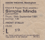 Simple Minds / Icehouse on Sep 24, 1981 [269-small]