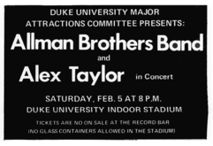 Allman Brothers Band / Alex Taylor on Feb 5, 1972 [279-small]
