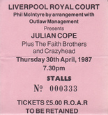 Julian Cope / The Faith Brothers / Crazyhead on Apr 30, 1987 [287-small]