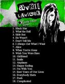 tags: Gig Poster, Setlist - Avril Lavigne / Evan Taubenfeld / The New Cities on Oct 25, 2011 [350-small]