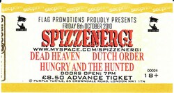 Spizzenergi / Deadheaven / Dutch Order / Hungry And The Hunted on Oct 8, 2010 [407-small]