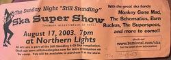 Monkey Gone Mad / The Schematics / Bum Ruckus / The Superspecs / The Toasters on Aug 17, 2003 [760-small]