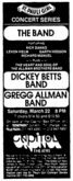 The Band / Gregg Allman Band on Mar 22, 1986 [929-small]