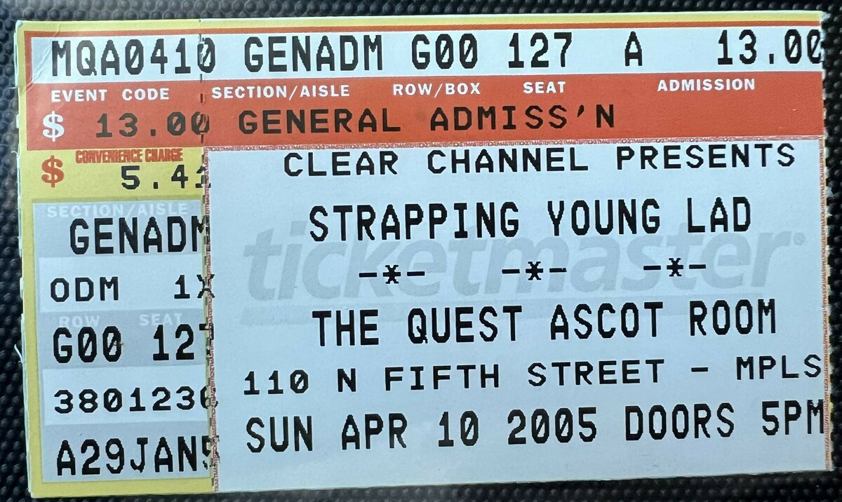 Apr 10, 2005 Strapping Young Lad / Misery Signals / The Agony Scene