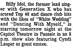 Billy Idol / Dez Dickerson on Feb 4, 1984 [293-small]