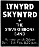 Lynyrd Skynyrd / Steve Gibbons Band on Feb 15, 1976 [326-small]