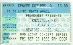 The Tragically Hip on Sep 25, 1998 [371-small]