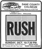 Rush / Rory Gallager on Oct 10, 1982 [377-small]