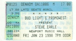 Steve Earle on Jan 23, 1998 [479-small]