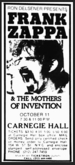 Frank Zappa / The Mothers Of Invention on Oct 11, 1971 [615-small]