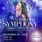 Laval poster, c/o Sarah Brightman's team, tags: Sarah Brightman, Lyrico, Laval, Quebec, Canada, Gig Poster, Place Bell - Sarah Brightman / Lyrico / Jay Dref on Nov 21, 2023 [023-small]