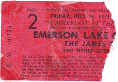 Emerson Lake and Palmer / James Gang / Lynyrd Skynyrd on Jul 26, 1974 [298-small]