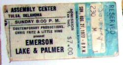 Emerson Lake and Palmer on Aug 21, 1977 [350-small]