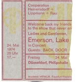 Emerson Lake and Palmer / Back Door on May 24, 1974 [354-small]