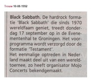 BLACK SABBATH / Testament on Sep 17, 1992 [564-small]