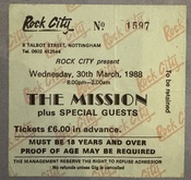The Mission / Red Lorry Yellow Lorry on Mar 30, 1988 [349-small]