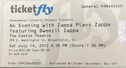 Zappa Plays Zappa on Jul 14, 2012 [360-small]