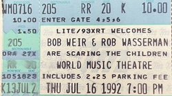 Bob Weir & Rob Wasserman / Bruce Cockburn / michelle shocked on Jul 16, 1992 [686-small]