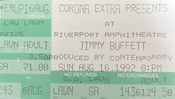Jimmy Buffet on Aug 16, 1992 [907-small]