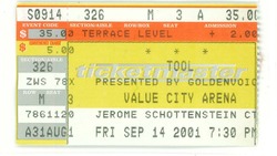 Tool / Meshuggah on Sep 14, 2001 [160-small]