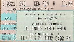 The B-52's / Violent Femmes on Aug 21, 1992 [751-small]