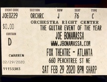 tags: Joe Bonamassa, Atlanta, Georgia, United States, Ticket, Fox Theatre - Joe Bonamassa on Feb 29, 2020 [225-small]