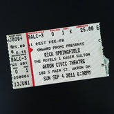 Rick Springfield / The Motels / Kasim Sulton on Sep 4, 2011 [510-small]