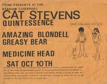 Yusuf / Cat Stevens / Quintessence / Amazing Blondel / Greasy Bear / Medicine Head on Oct 10, 1970 [620-small]