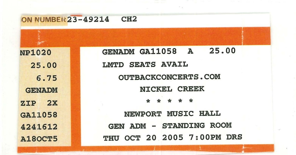 Nickel Creek Tour 2025 Raf Pearle